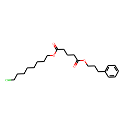 Glutaric acid, 8-chlorooctyl 3-phenylpropyl ester