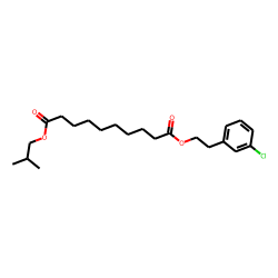 Sebacic acid, 3-chlorophenethyl isobutyl ester