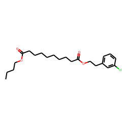 Sebacic acid, butyl 3-chlorophenethyl ester