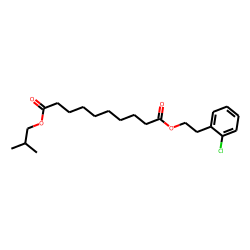 Sebacic acid, 2-chlorophenethyl isobutyl ester