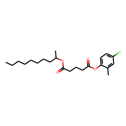 Glutaric acid, dec-2-yl 2-methyl-4-chlorophenyl ester