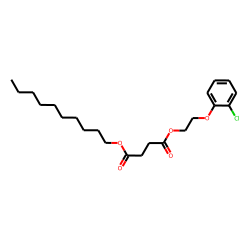 Succinic acid, 2-(2-chlorophenoxy)ethyl decyl ester
