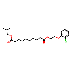 Sebacic acid, 2-(2-chlorophenoxy)ethyl isobutyl ester