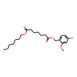 Pimelic acid, 4-bromo-2-methoxybenzyl heptyl ester