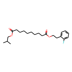 Sebacic acid, 2-(2-fluorophenyl)ethyl isobutyl ester