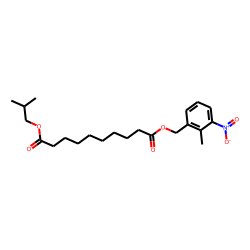 Sebacic acid, isobutyl 2-methyl-3-nitrobenzyl ester