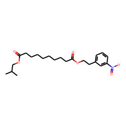Sebacic acid, isobutyl 2-(3-nitrophenyl)ethyl ester