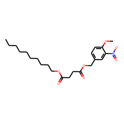 Succinic acid, decyl 4-methoxy-3-nitrobenzyl ester