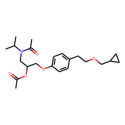 2-Acetoxy-1-(N-acetyl-N-isopropyl)amino-3-[4-(2-cyclopropylmethoxyethyl)phenoxy]propane