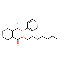 1,2-Cyclohexanedicarboxylic acid, heptyl 3-methylphenyl ester