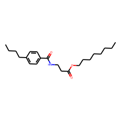 «beta»-Alanine, N-(4-butylbenzoyl)-, octyl ester