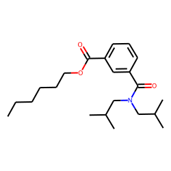 Isophthalic acid, monoamide, N,N-diisobutyl-, hexyl ester