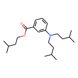 Benzoic acid, 3-di(3-methylbutyl)amino-, 3-methylbutyl ester