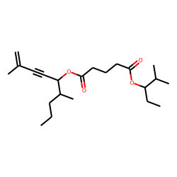 Glutaric acid, 2-methylpent-3-yl 2,6-dimethylnon-1-en-3-yn-5-yl ester