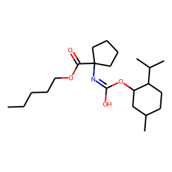 1-Aminocyclopentanecarboxylic acid, N-((1R)-(-)-menthyloxycarbonyl)-, pentyl ester