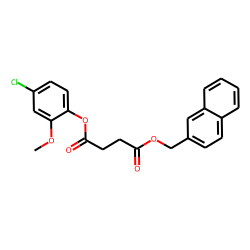 Succinic acid, naphth-2-ylmethyl 4-chloro-2-methoxyphenyl ester