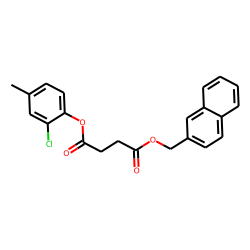 Succinic acid, naphth-2-ylmethyl 2-chloro-4-methylphenyl ester