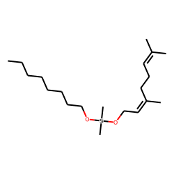 Silane, dimethyl(trans-3,7-dimethyl-2,6-octadien-1-yloxy)octyloxy-