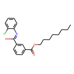 Isophthalic acid, monoamide, N-(2-chlorophenyl)-, octyl ester