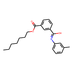 Isophthalic acid, monoamide, N-(3-methylphenyl)-, heptyl ester