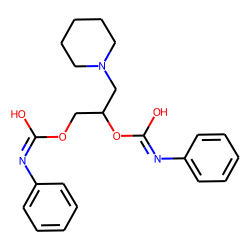 1,2-Propanediol, 3-(1-piperidinyl)-, bis(phenylcarbamate)