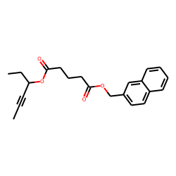 Glutaric acid, hex-4-yn-3-yl (2-naphthyl)methyl ester