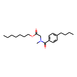 Sarcosine, N-(4-butylbenzoyl)-, heptyl ester