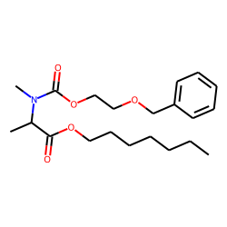DL-Alanine, N-methyl-N-(2-benzyloxyethoxycarbonyl)-, heptyl ester