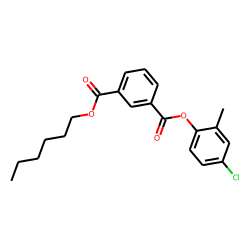 Isophthalic acid, 4-chloro-2-methylphenyl hexyl ester