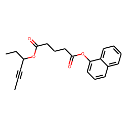 Glutaric acid, hex-4-yn-3-yl 1-naphthyl ester