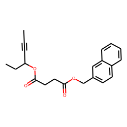 Succinic acid, hex-4-yn-3-yl 2-naphthylmethyl ester