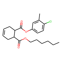 cis-Cyclohex-4-en-1,2-dicarboxylic acid, 4-chloro-3-methylphenyl hexyl ester