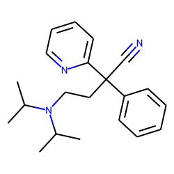 Butyronitrile, 4-diisopropylamino-2-phenyl-2-(2-pyridyl)-