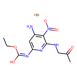 2-Pyridinecarbamic acid, 6-(acetonylamino)-4-amino-5-nitro-, ethyl ester, hydrobromide