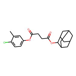 Succinic acid, 4-chloro-3-methylphenyl adamant-2-yl ester