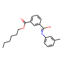 Isophthalic acid, monoamide, N-(3-methylphenyl)-, hexyl ester