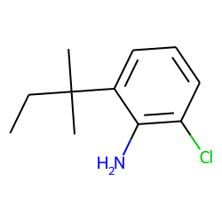 Aniline, 2-chloro-6-(1',1'-dimethylpropyl)-
