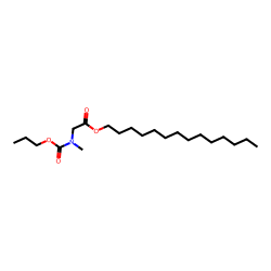 Glycine, N-methyl-N-propoxycarbonyl-, tetradecyl ester