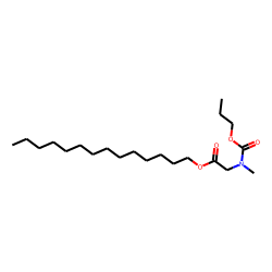 Glycine, N-methyl-n-propoxycarbonyl-, tetradecyl ester