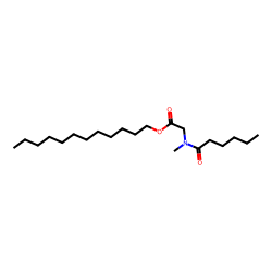 Sarcosine, N-hexanoyl-, dodecyl ester