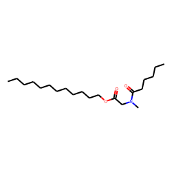 Sarcosine, n-hexanoyl-, dodecyl ester