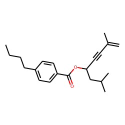 4-Butylbenzoic acid, 2,7-dimethyloct-7-en-5-yn-4-yl ester