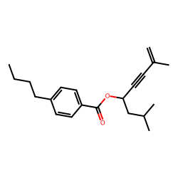 4-butylbenzoic acid, 2,7-dimethyloct-7-en-5-yn-4-yl ester