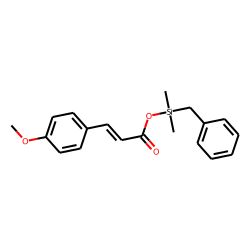 4-Methoxycinnamic acid, benzyldimethylsilyl ester