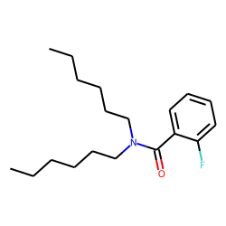 Benzamide, N,N-dihexyl-2-fluoro-