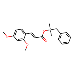 trans-2,4-Dimethoxycinnamic acid, benzyldimethylsilyl ester