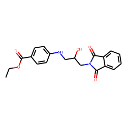 Benzoic acid, p-[(2-hydroxy-3-phthalimidopropyl)amino]-, ethyl ester