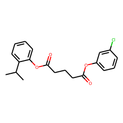 Glutaric acid, 3-chlorophenyl 2-isopropylphenyl ester