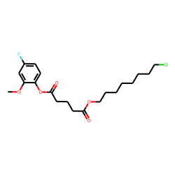 Glutaric acid, 8-chlorooctyl 4-fluoro-2-methoxyphenyl ester