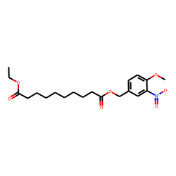 Sebacic acid, ethyl 4-methoxy-3-nitrobenzyl ester